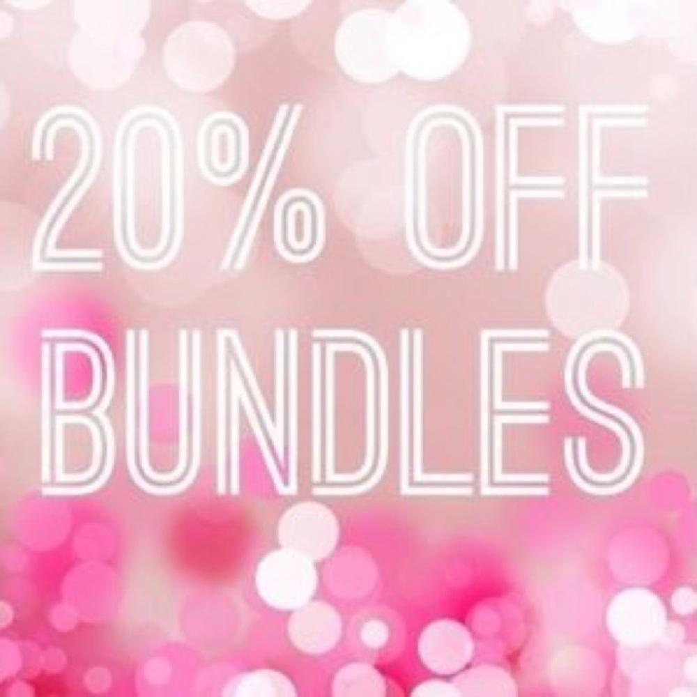 20% off bundles of 2 or more! Regular priced only.